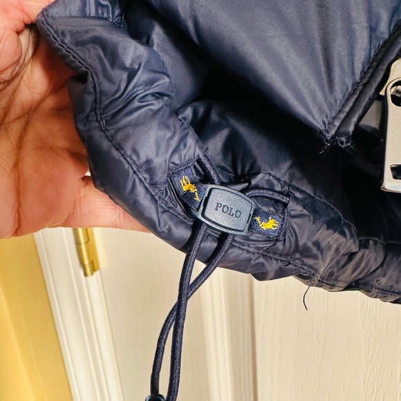 POLO Ralph Lauren Navy Blue The Colden Packable Glossed Vest - Picture 7 of 15